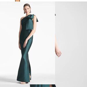 Sachin & Babi Bonnie One-Shoulder Bow Column Gown - Size 4